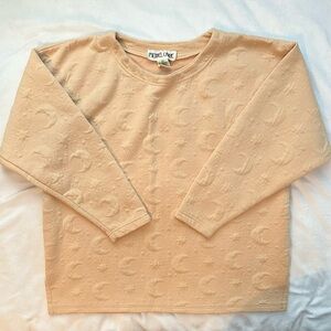 Vintage 80's Michael Carrie Oversized 3D Moon Stars Sweater M Sweatshirt Sand